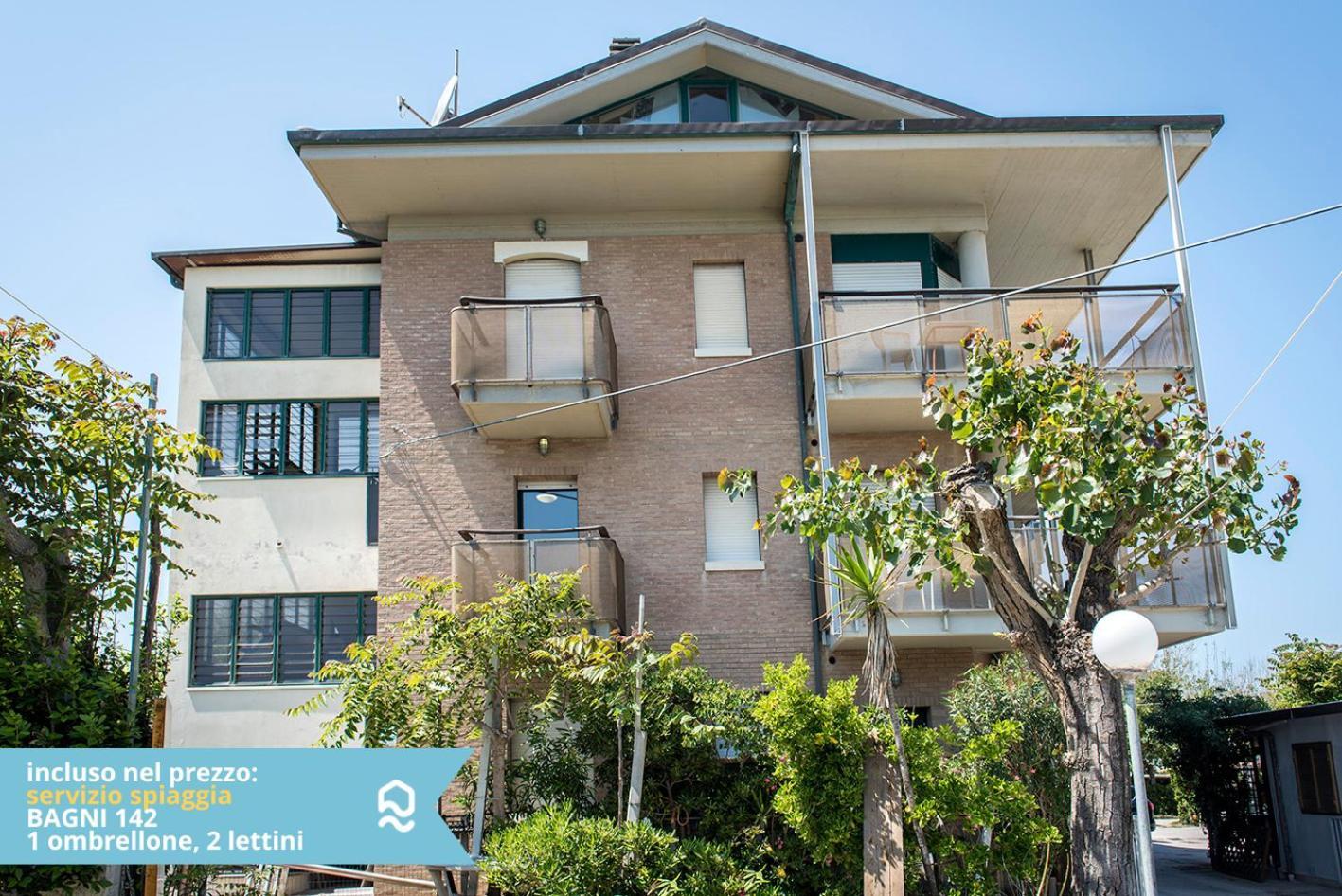 Se003 - Senigallia, Bilocale Sul Mare Con Spiaggia Exterior foto